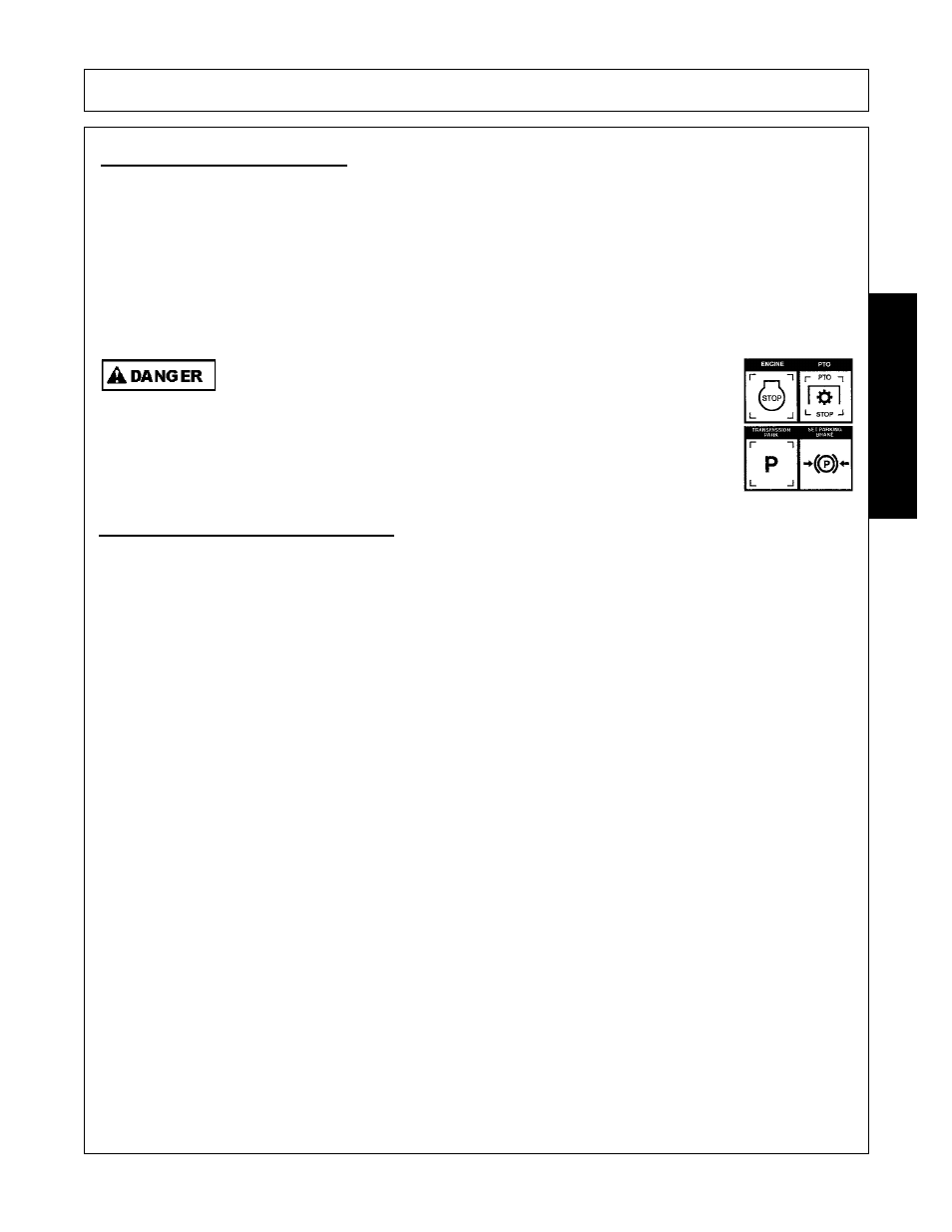 2 dismounting the tractor, Starting the tractor, Dismounting the tractor -9 starting the tractor -9 | Operation, Opera t ion | Rhino Mounts RHD88 User Manual | Page 99 / 152
