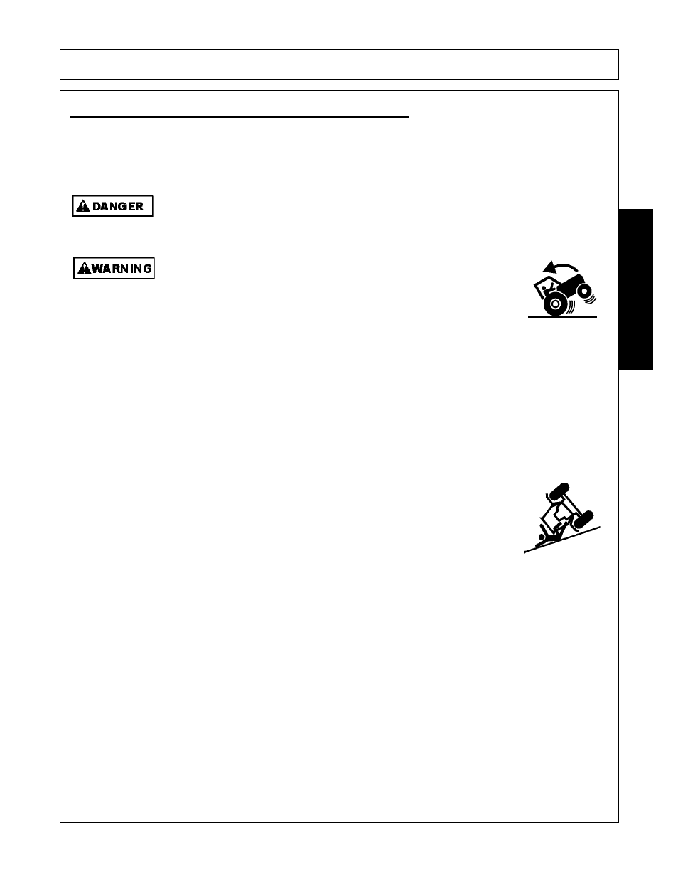 Driving the tractor and implement, Driving the tractor and implement -23, Operation | Opera t ion | Rhino Mounts SE42 User Manual | Page 105 / 138