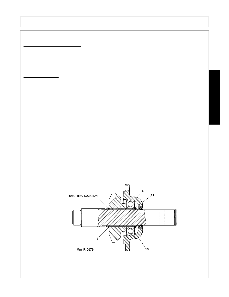 Input shaft (mnt-r-0079), Install bearing on shaft, Seal installation recommendations | Maintenance | Rhino Mounts SE42 User Manual | Page 133 / 138