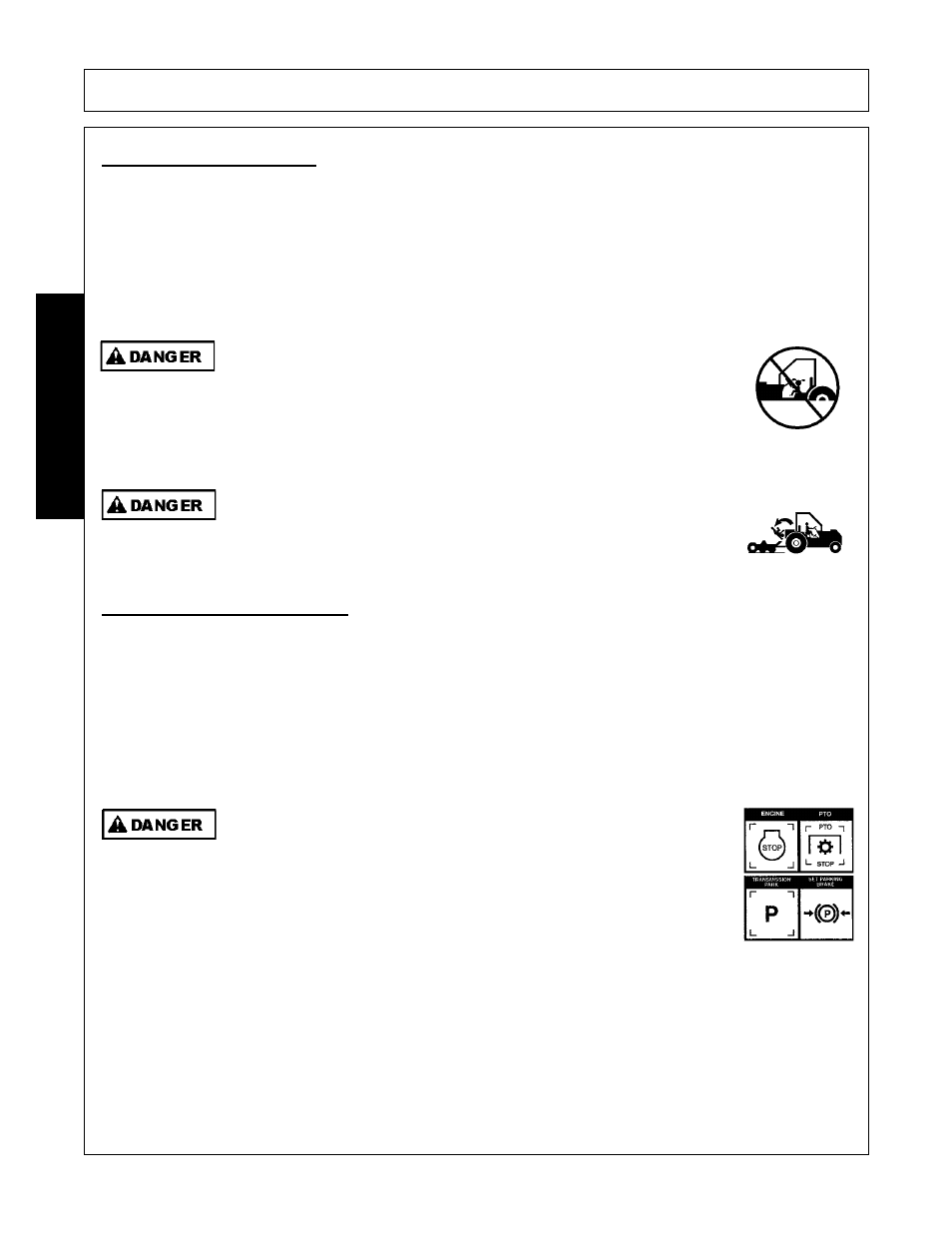 1 boarding the tractor, 2 dismounting the tractor, Boarding the tractor -8 dismounting the tractor -8 | Operation, Opera t ion | Rhino Mounts SE42 User Manual | Page 90 / 138