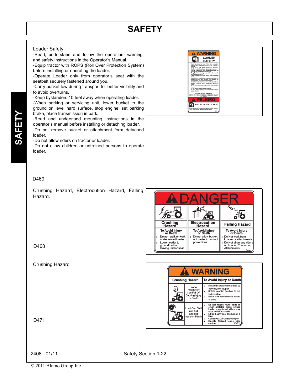 Safety | Rhino Mounts 2408 User Manual | Page 26 / 106