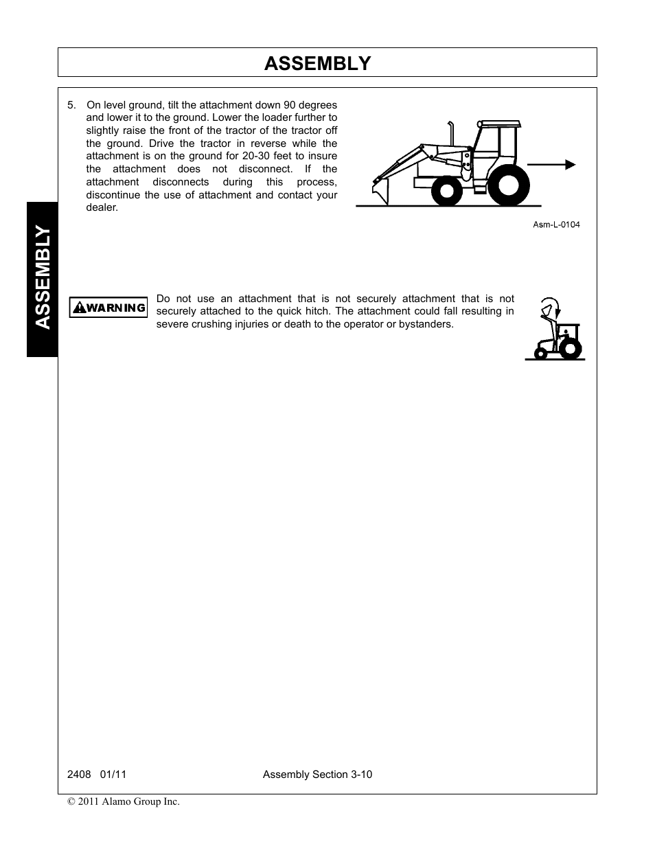 Assembly, Assembl y | Rhino Mounts 2408 User Manual | Page 46 / 106