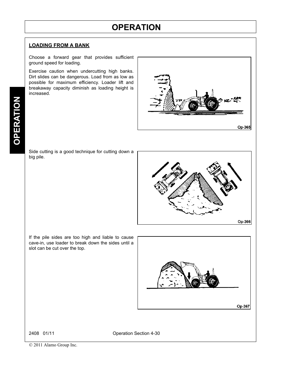 Loading from a bank, Operation, Opera t ion | Rhino Mounts 2408 User Manual | Page 76 / 106