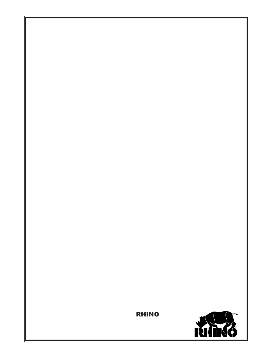 Servis-rhino, Rhino | Rhino Mounts 697P User Manual | Page 35 / 37