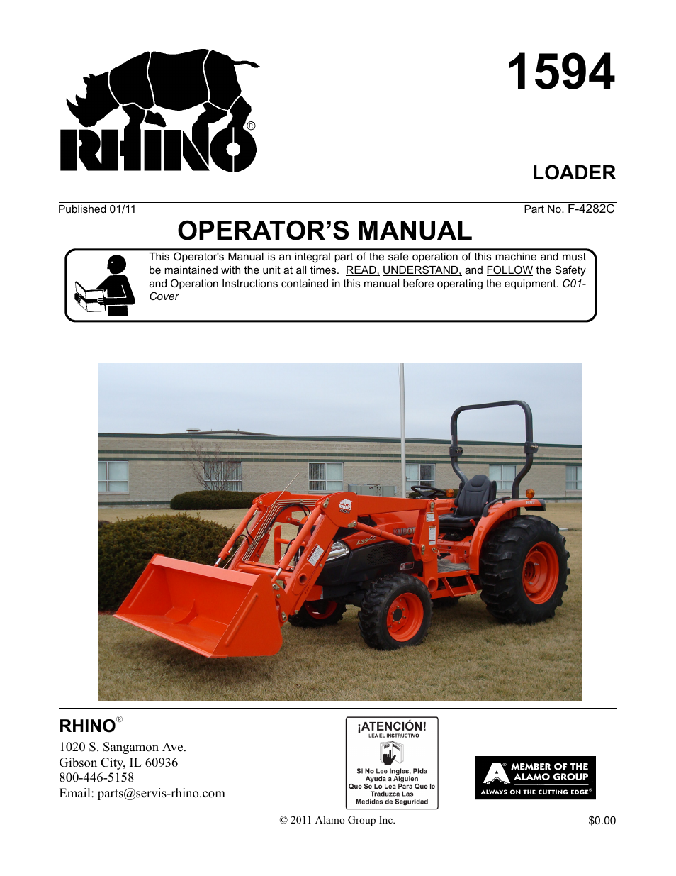 Rhino Mounts 1594 User Manual | 102 pages