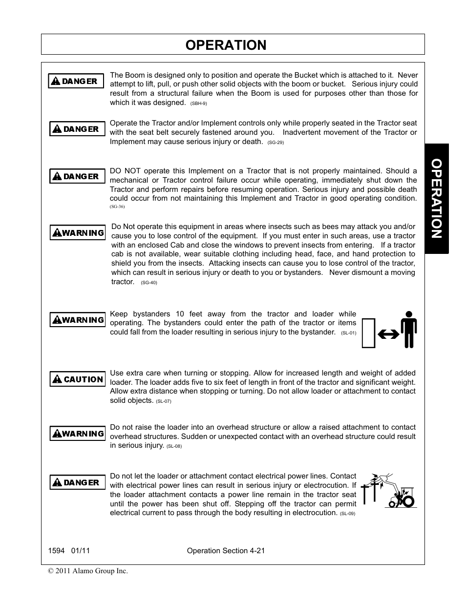 Operation, Opera t ion | Rhino Mounts 1594 User Manual | Page 65 / 102