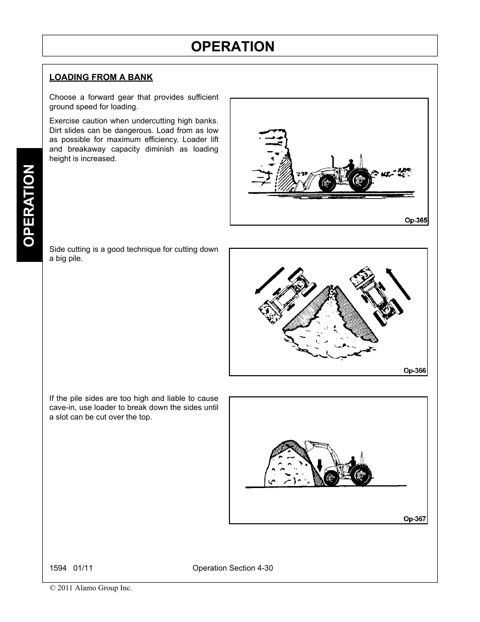 Loading from a bank, Operation, Opera t ion | Rhino Mounts 1594 User Manual | Page 74 / 102