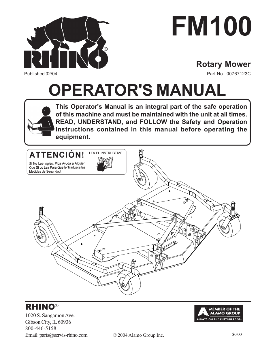 Rhino Mounts FM100 User Manual | 100 pages