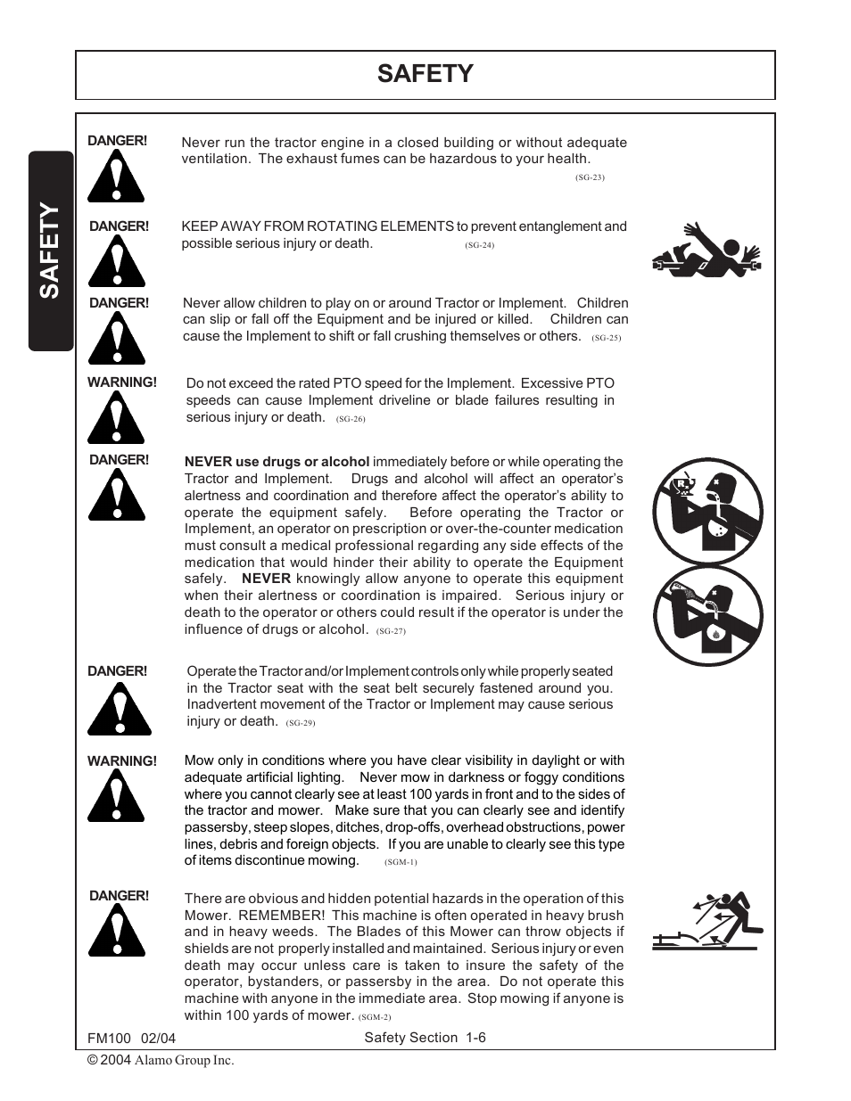 Safety | Rhino Mounts FM100 User Manual | Page 12 / 100
