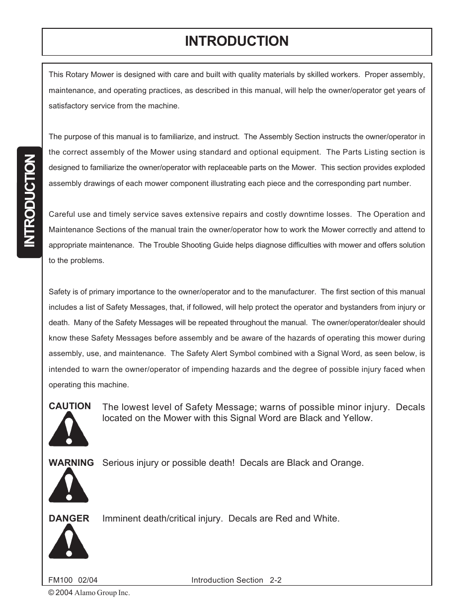Introduction | Rhino Mounts FM100 User Manual | Page 68 / 100