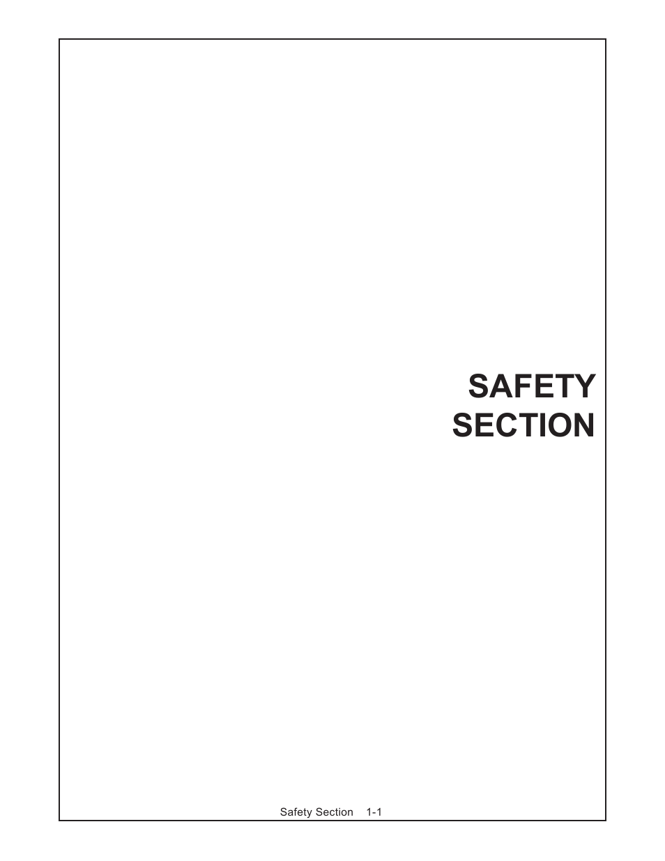 Safety section -1 | Rhino Mounts FM100 User Manual | Page 7 / 100