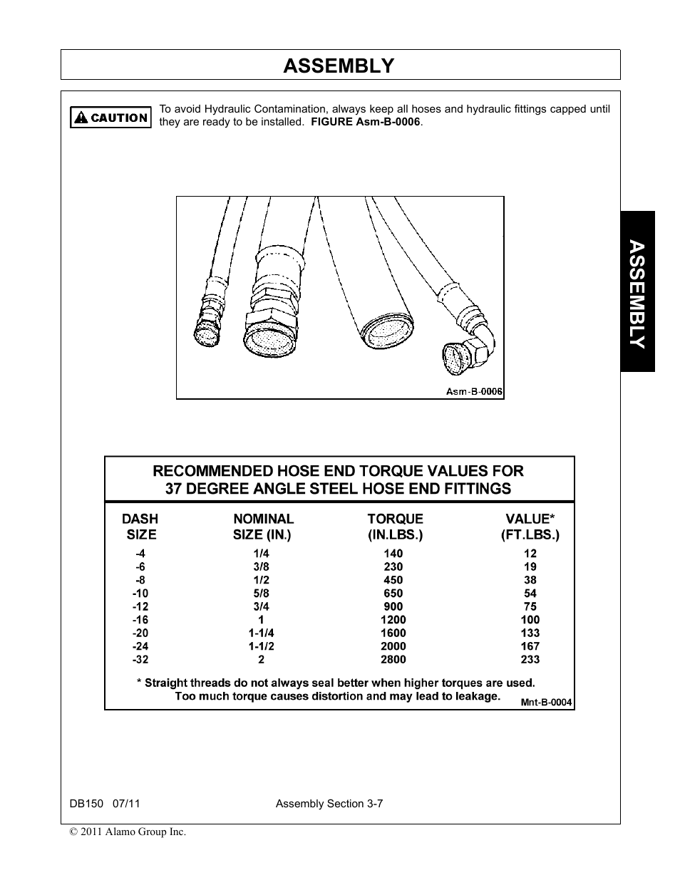 Assembly, Assembl y | Rhino Mounts BOOM ARM MOWER DB150 User Manual | Page 103 / 196