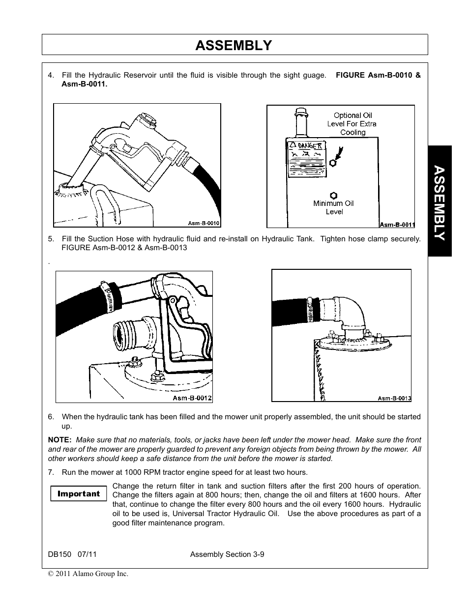 Assembly, Assembl y | Rhino Mounts BOOM ARM MOWER DB150 User Manual | Page 105 / 196