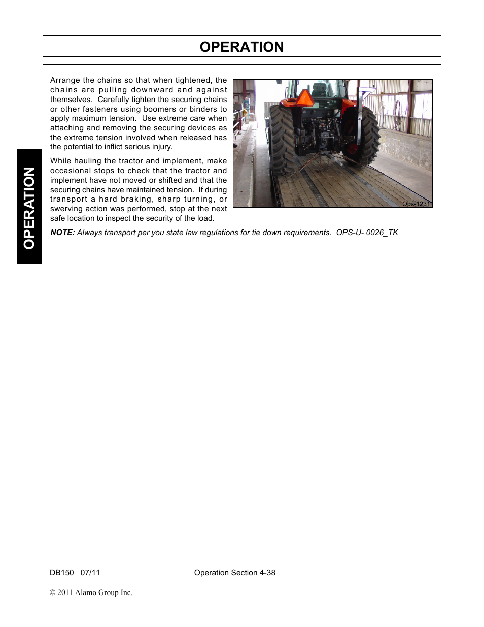Operation, Opera t ion | Rhino Mounts BOOM ARM MOWER DB150 User Manual | Page 144 / 196