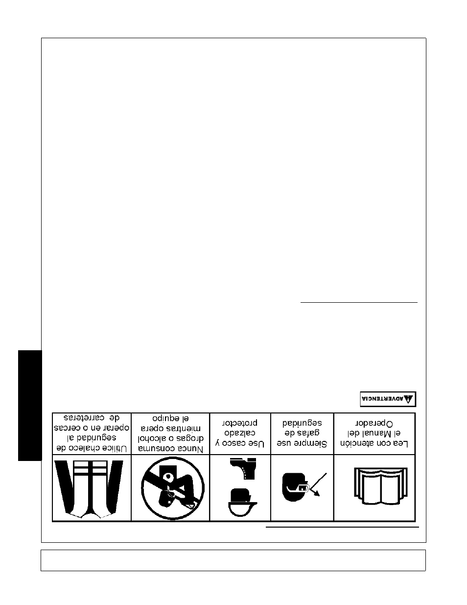 Seguridad, Seguridad del operador | Rhino Mounts BOOM ARM MOWER DB150 User Manual | Page 188 / 196