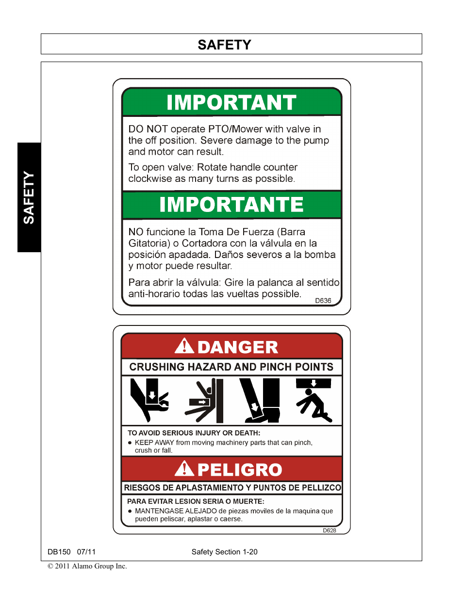 Safety | Rhino Mounts BOOM ARM MOWER DB150 User Manual | Page 28 / 196