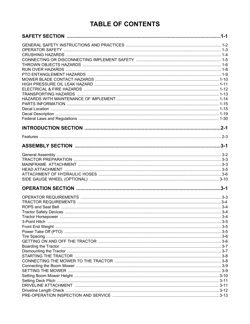 Rhino Mounts BOOM ARM MOWER DB150 User Manual | Page 7 / 196
