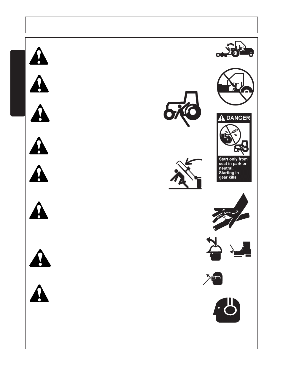 Safety | Rhino Mounts FINISHING MOWERS GK6072 User Manual | Page 10 / 98