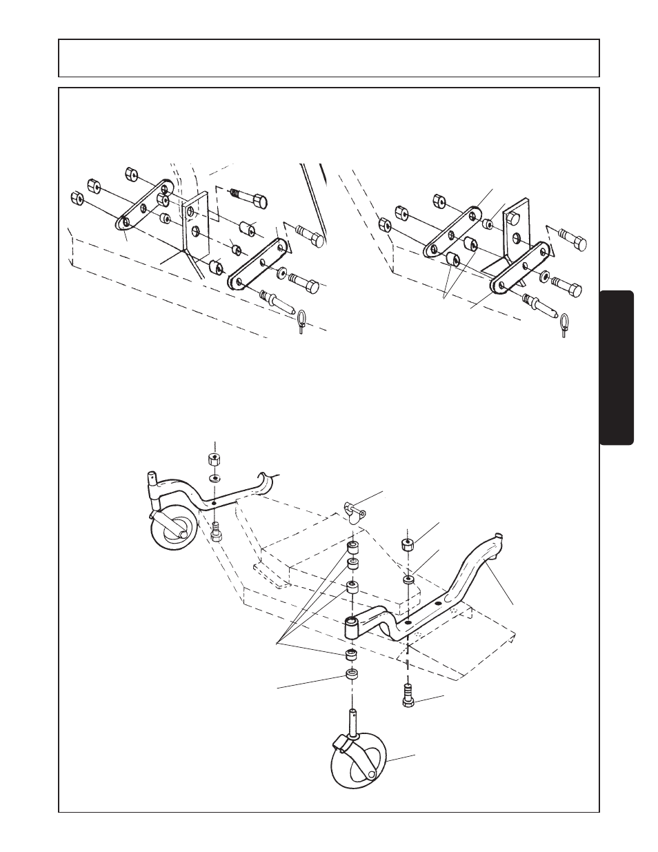 Caster wheel attachments -3, Assembly, Assembl y | Rhino Mounts FINISHING MOWERS GK6072 User Manual | Page 71 / 98