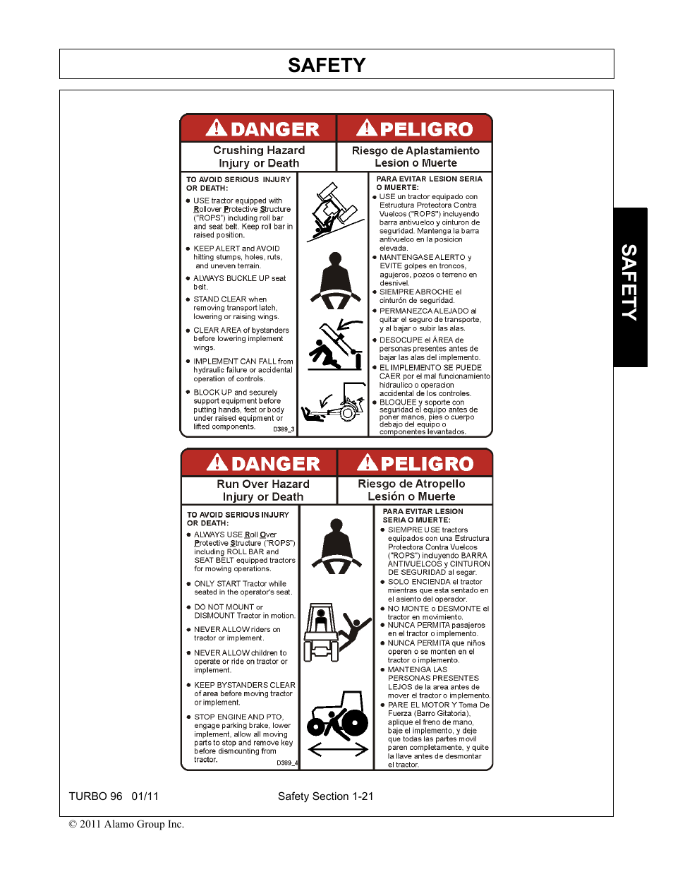 Safety | Rhino Mounts TURBO 96 User Manual | Page 31 / 202