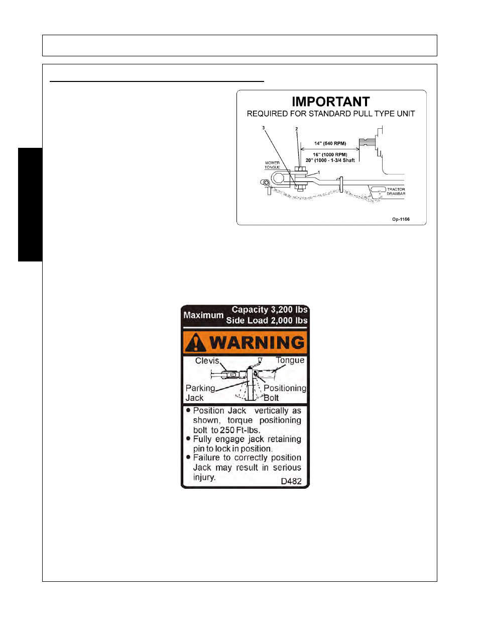 1 connecting the mower tongue to the tractor, Connecting the mower tongue to the tractor -10, Operation | Opera t ion | Rhino Mounts NITRO FN20 User Manual | Page 100 / 168