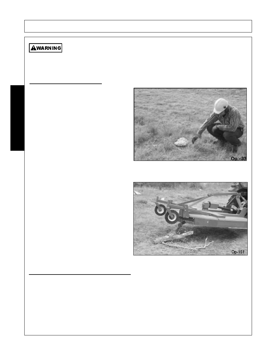 1 foreign debris hazards, 2 bystanders/passersby precautions, Operation | Opera t ion | Rhino Mounts NITRO FN20 User Manual | Page 124 / 168