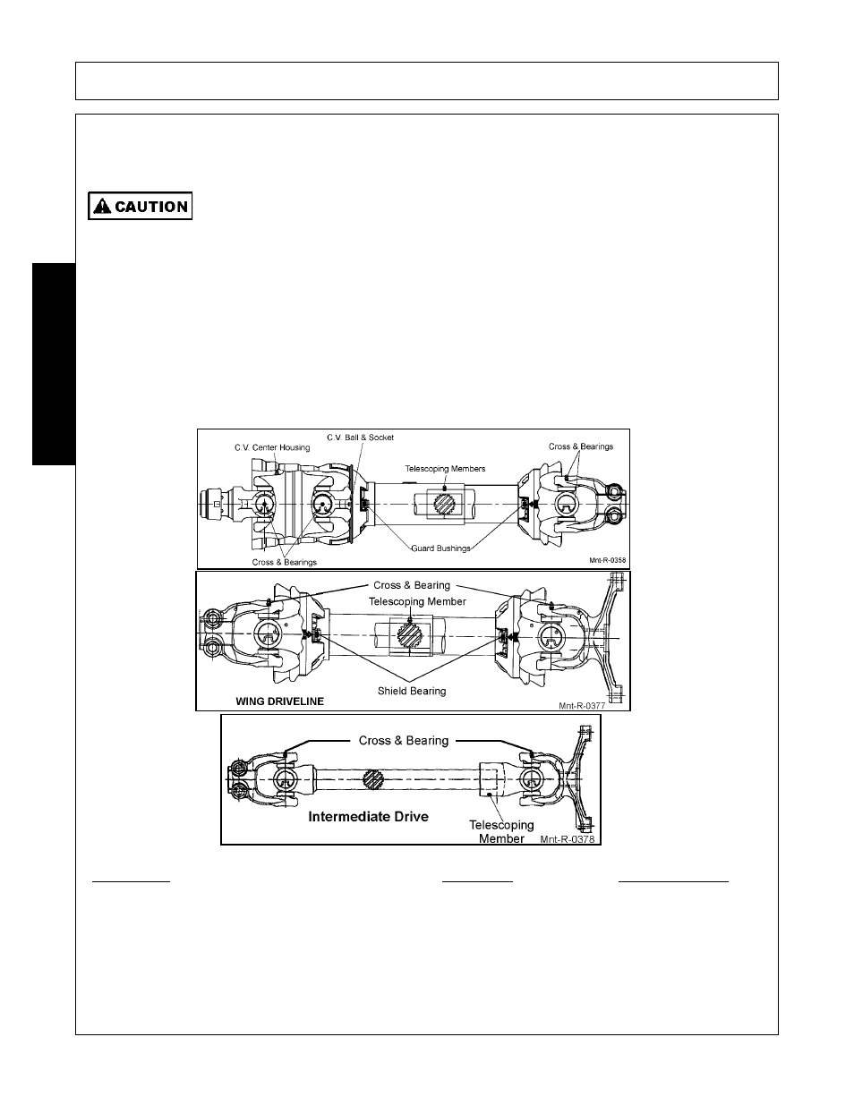 Drivelines, Drivelines -6, Maintenance | Rhino Mounts NITRO FN20 User Manual | Page 146 / 168