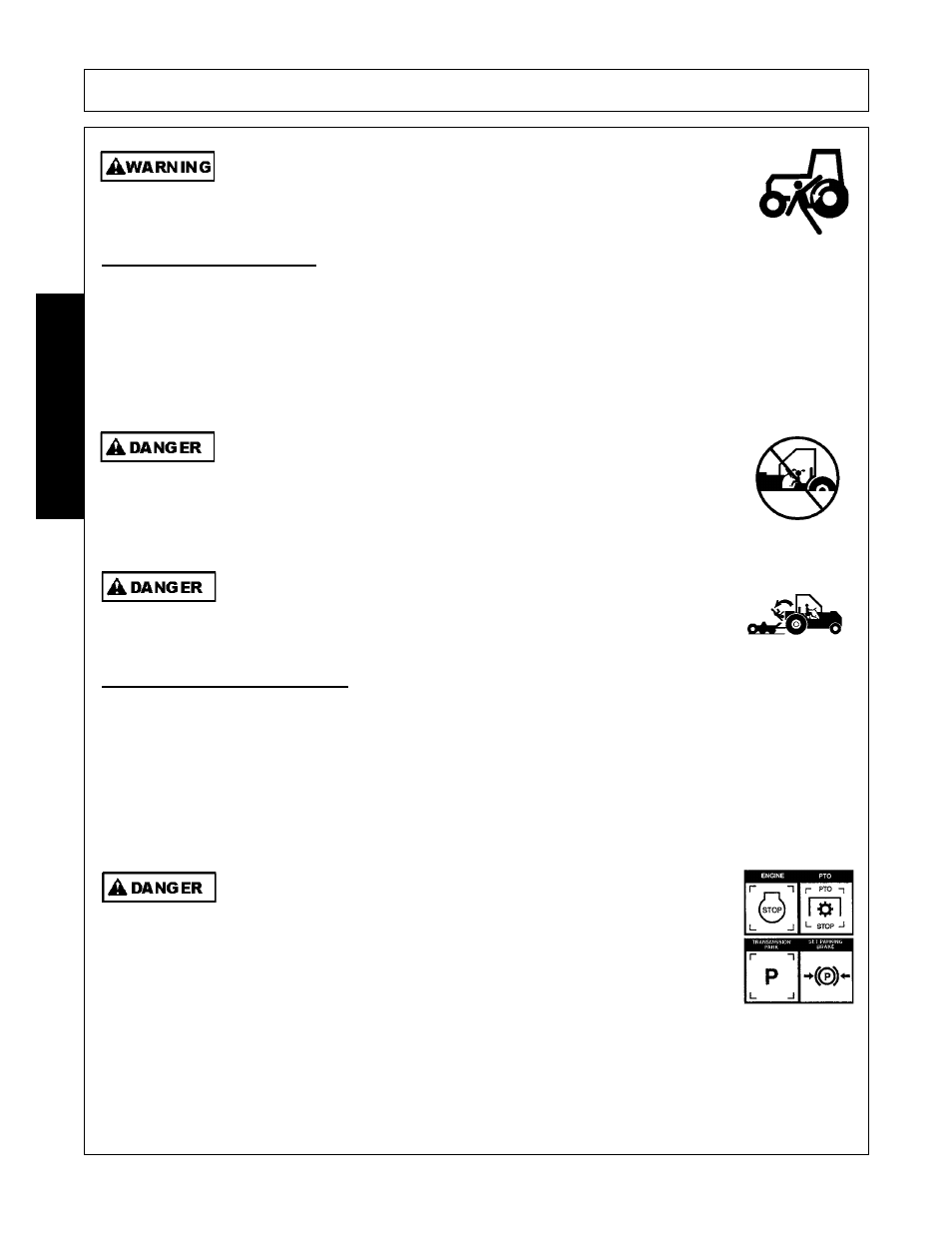 1 boarding the tractor, 2 dismounting the tractor, Boarding the tractor -8 dismounting the tractor -8 | Operation, Opera t ion | Rhino Mounts NITRO FN20 User Manual | Page 98 / 168