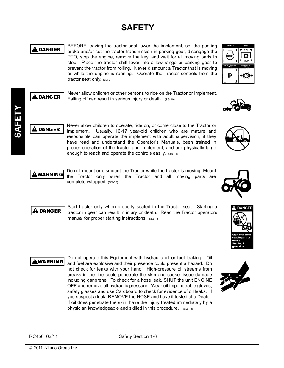 Safety | Rhino Mounts RC456 User Manual | Page 10 / 72