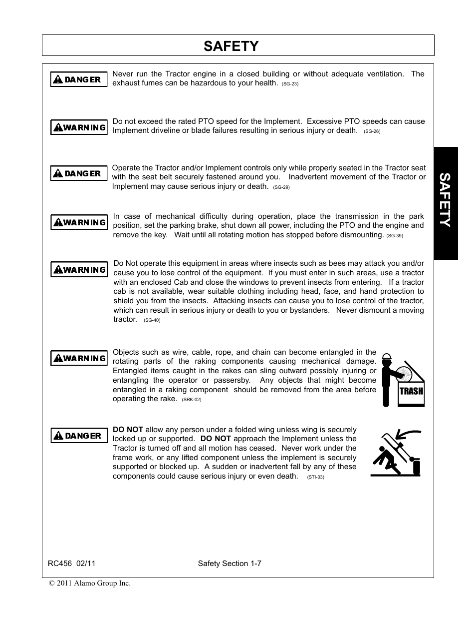 Safety | Rhino Mounts RC456 User Manual | Page 11 / 72