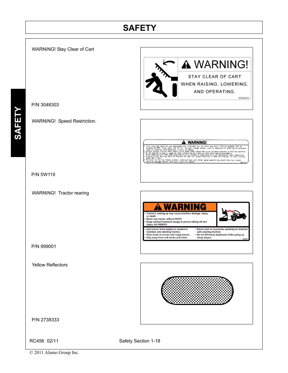 Safety | Rhino Mounts RC456 User Manual | Page 22 / 72