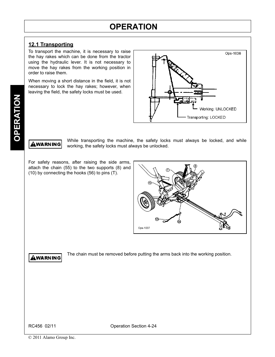 Operation, Opera t ion | Rhino Mounts RC456 User Manual | Page 58 / 72