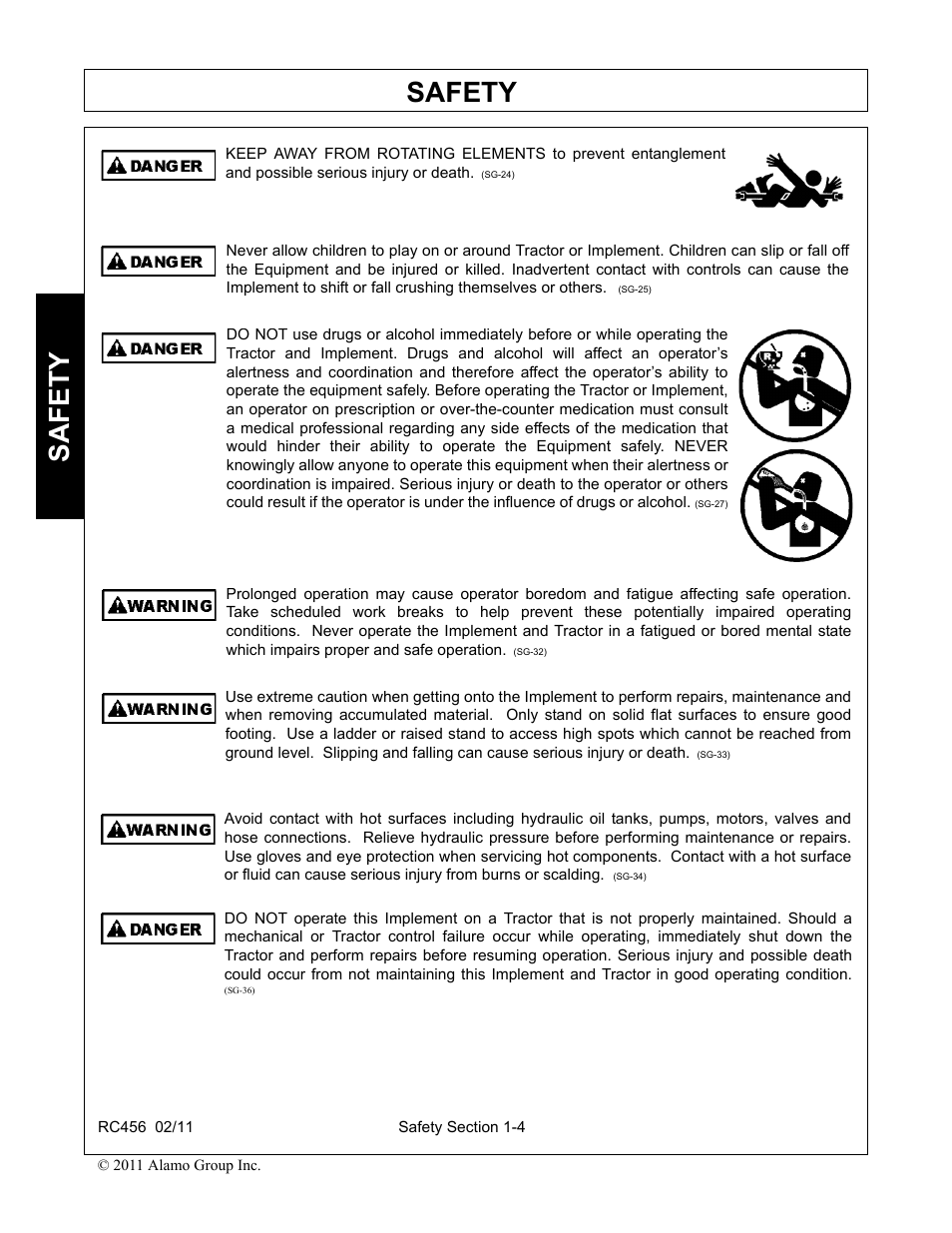 Safety | Rhino Mounts RC456 User Manual | Page 8 / 72