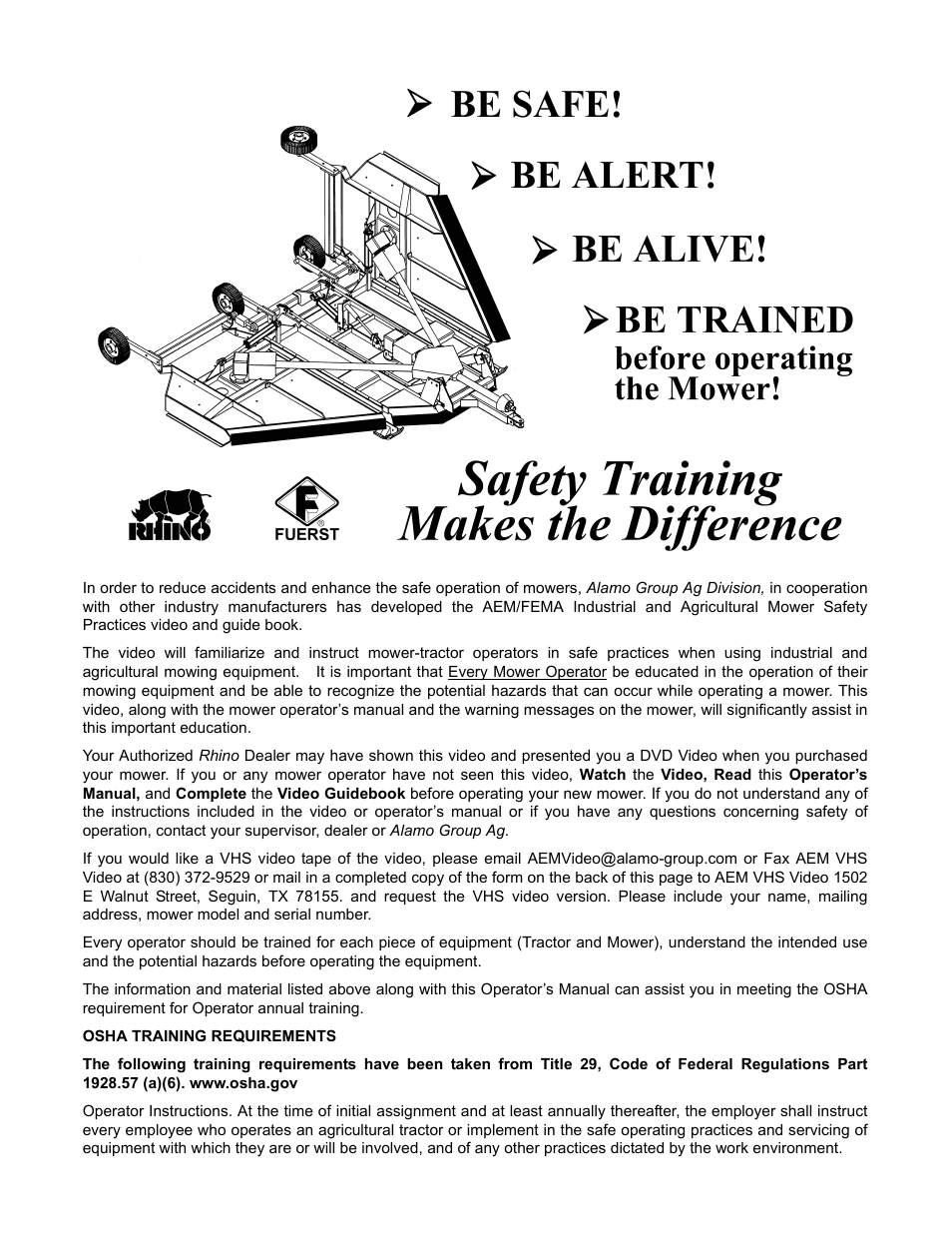 Rhino Mounts SE8A User Manual | Page 3 / 194