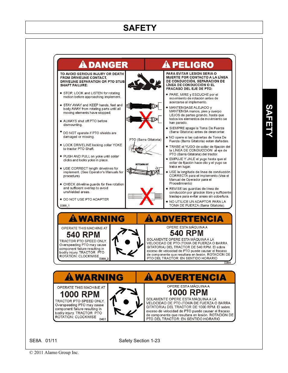 Safety | Rhino Mounts SE8A User Manual | Page 33 / 194