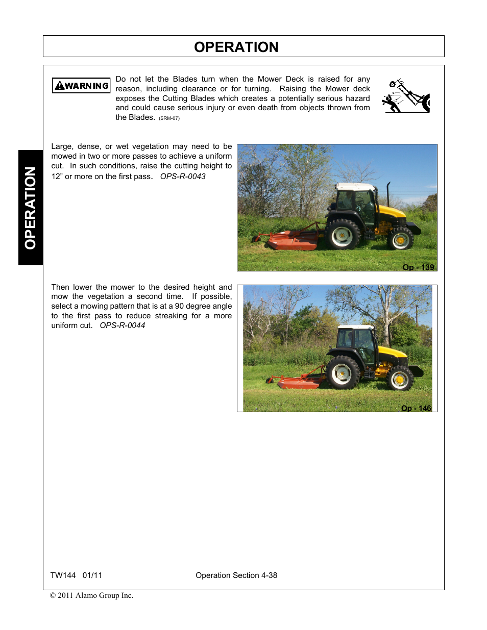 Operation, Opera t ion | Rhino Mounts RHINO TW144 User Manual | Page 148 / 196