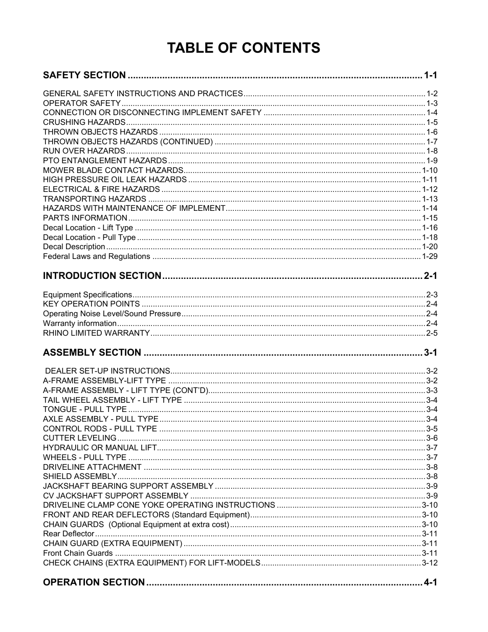 Rhino Mounts RHINO TW144 User Manual | Page 7 / 196