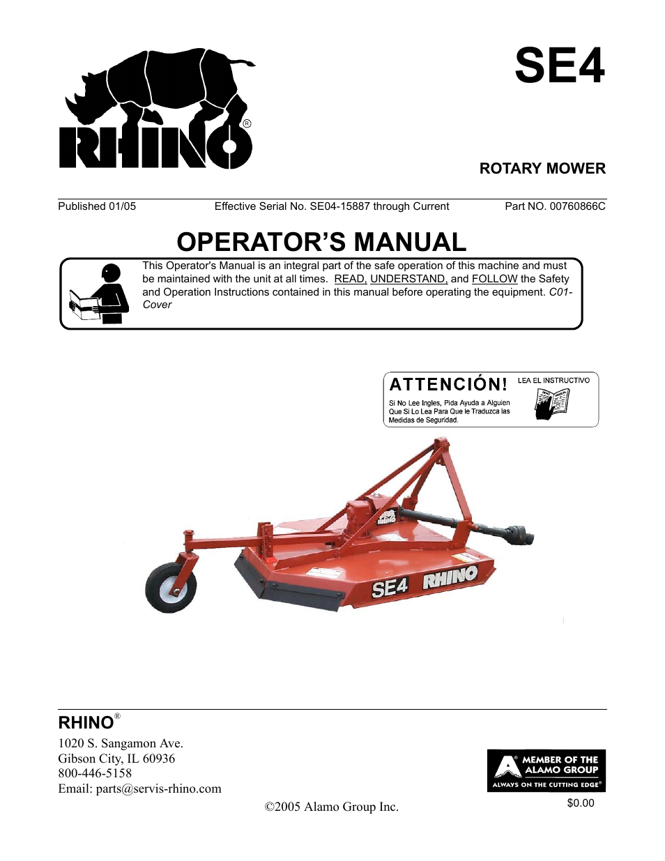 Rhino Mounts SE4 User Manual | 138 pages