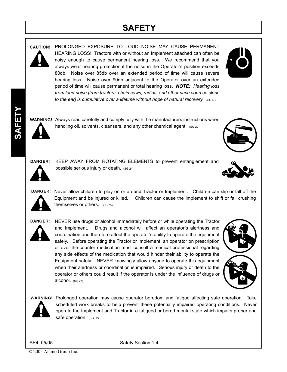 Safety | Rhino Mounts SE4 User Manual | Page 10 / 138