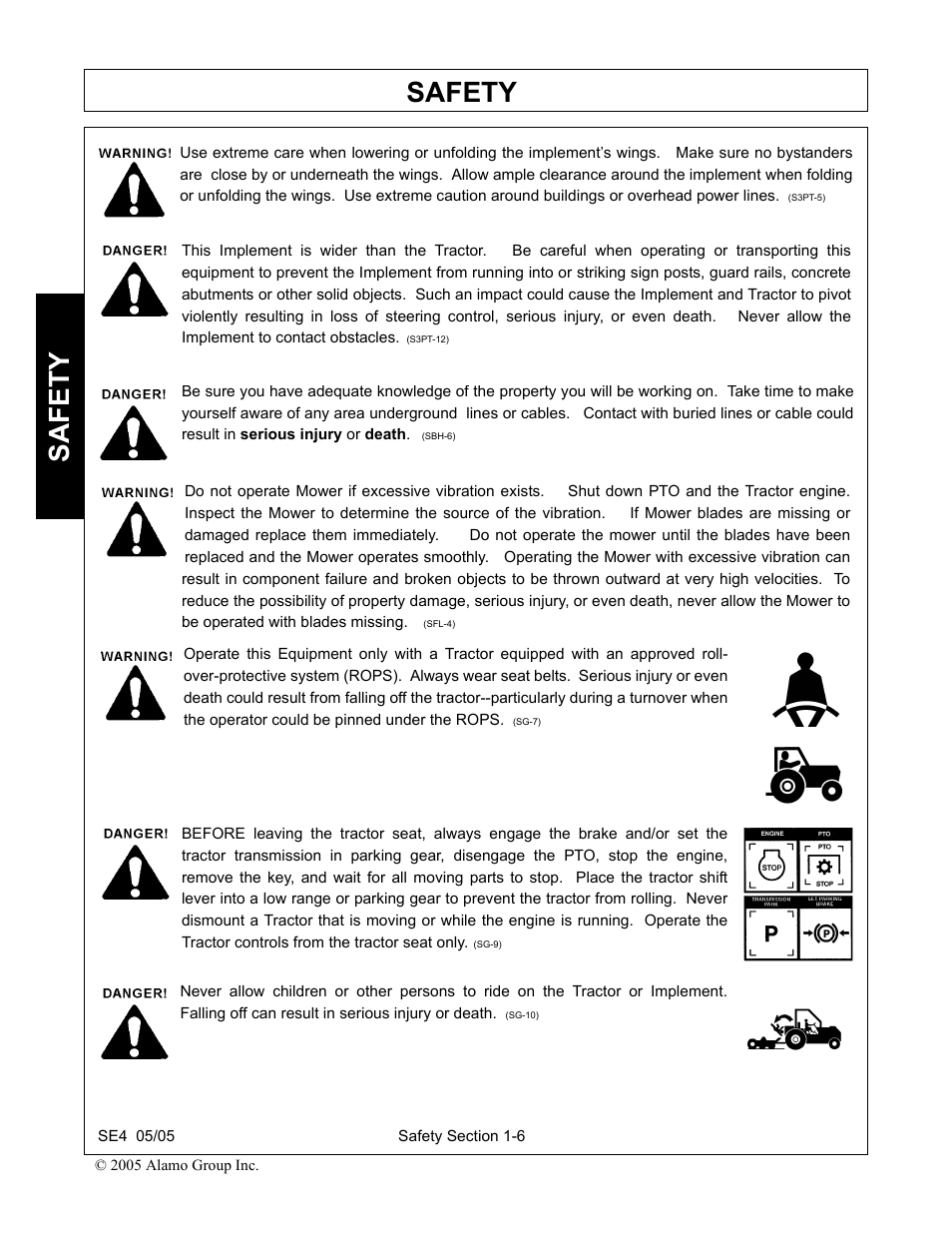 Safety | Rhino Mounts SE4 User Manual | Page 12 / 138