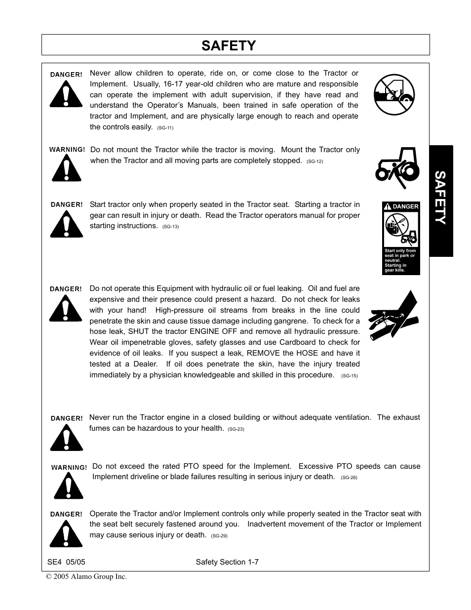 Safety | Rhino Mounts SE4 User Manual | Page 13 / 138