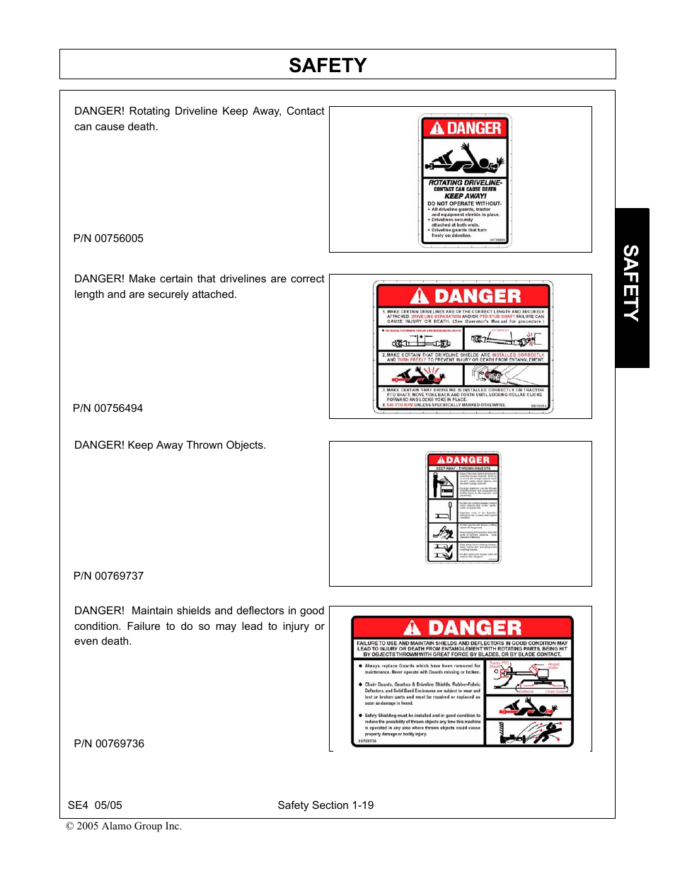 Safety | Rhino Mounts SE4 User Manual | Page 25 / 138