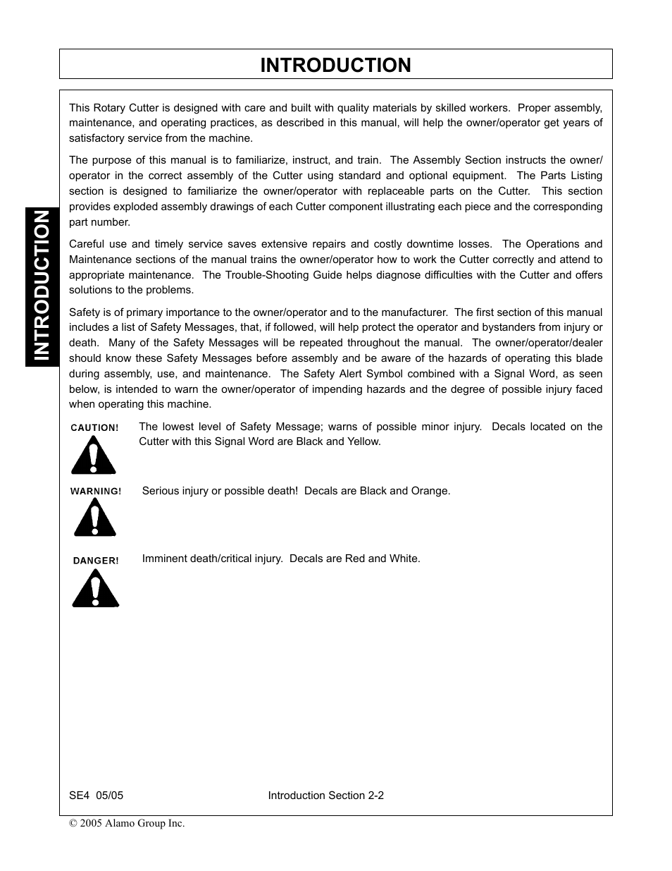 Introduction | Rhino Mounts SE4 User Manual | Page 74 / 138