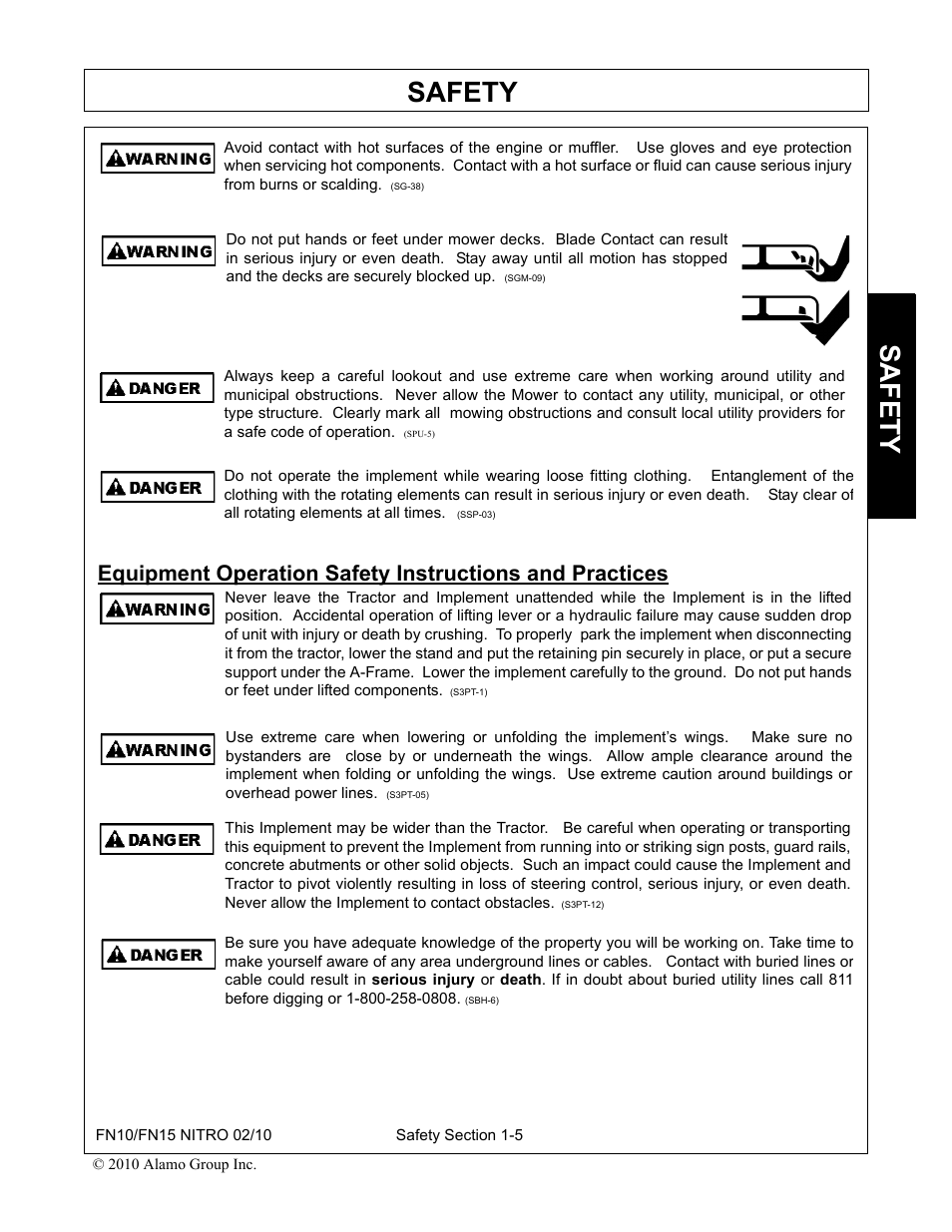 Safety | Rhino Mounts NITRO FN10 User Manual | Page 11 / 166