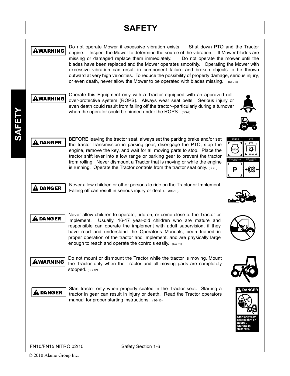 Safety | Rhino Mounts NITRO FN10 User Manual | Page 12 / 166