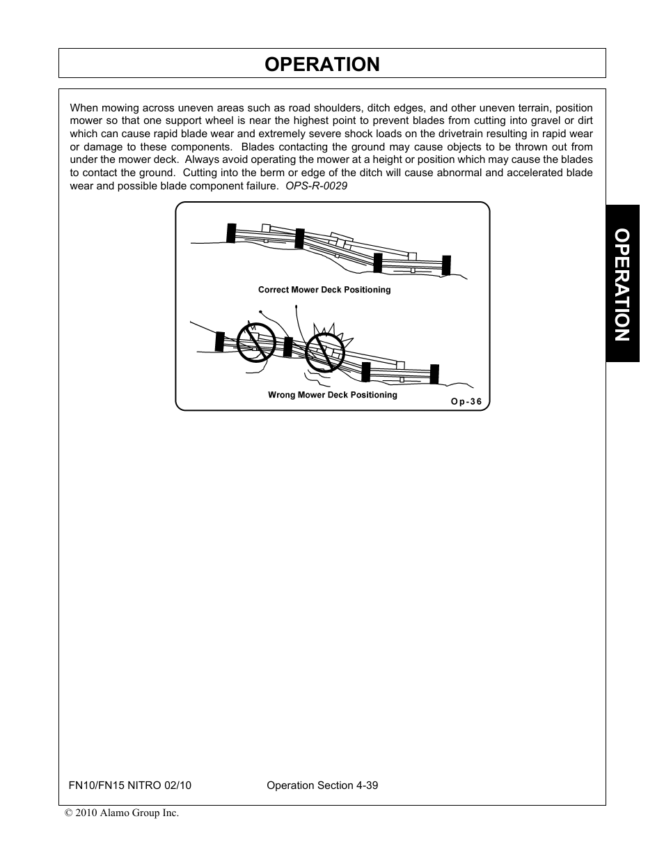 Operation, Opera t ion | Rhino Mounts NITRO FN10 User Manual | Page 131 / 166