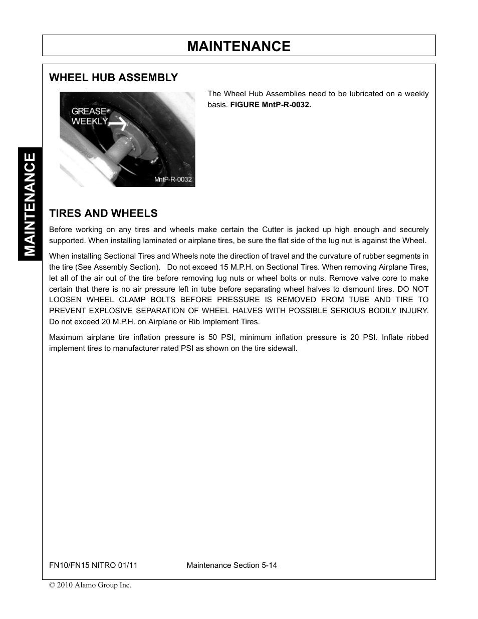 Wheel hub assembly, Tires and wheels, Maintenance | Rhino Mounts NITRO FN10 User Manual | Page 156 / 166