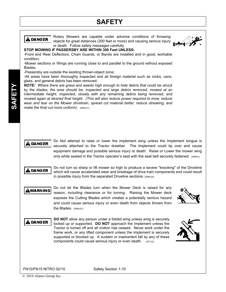 Safety | Rhino Mounts NITRO FN10 User Manual | Page 16 / 166