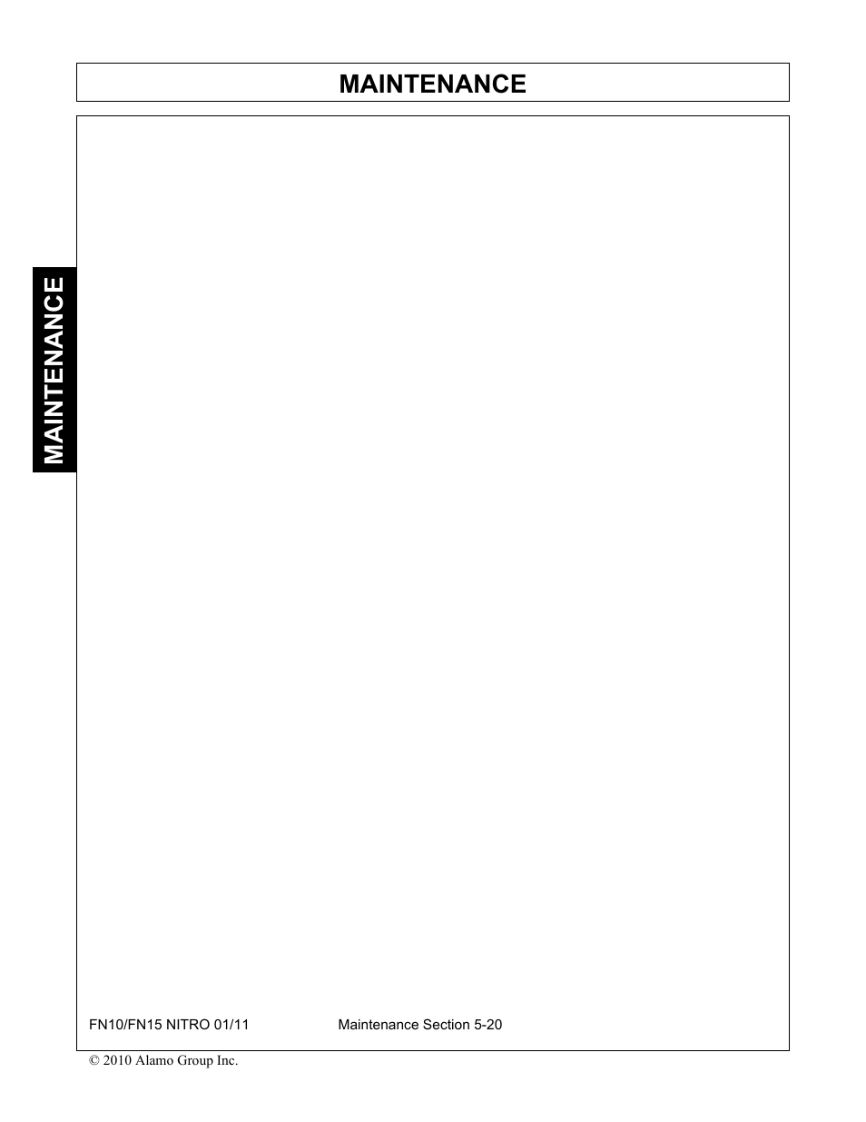 Maintenance | Rhino Mounts NITRO FN10 User Manual | Page 162 / 166