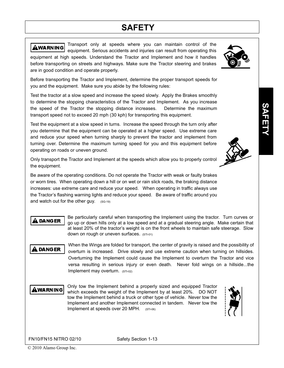 Safety | Rhino Mounts NITRO FN10 User Manual | Page 19 / 166